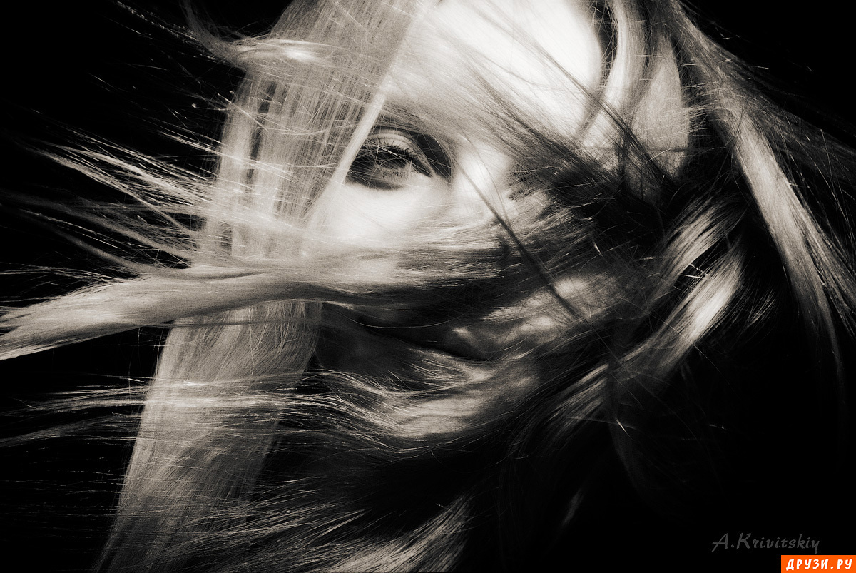 Wind and hair.